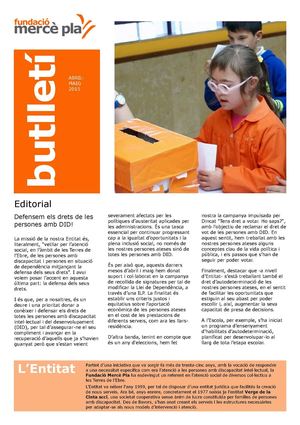 Butlletí. Abril-Maig 2015