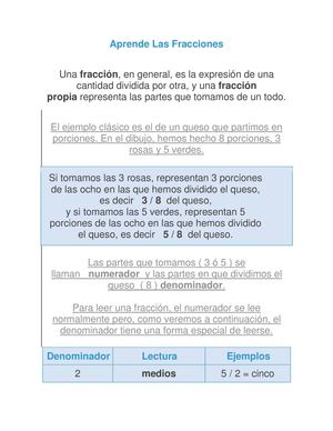 Fraccionemos En Tercero