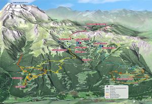 Plan VTT électrique La Plagne