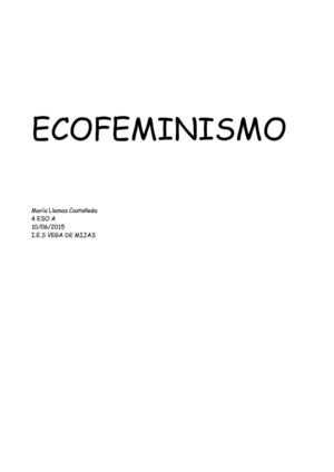Ecofeminismo Ml