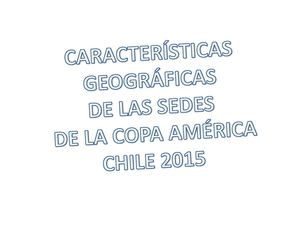 Países participantes en Copa América 2015 - Bioomas