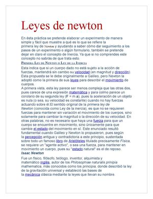 Leyes De Newton