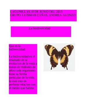 la biodiversidad