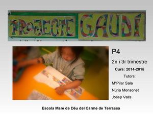 Projecte Gaudí 14 15