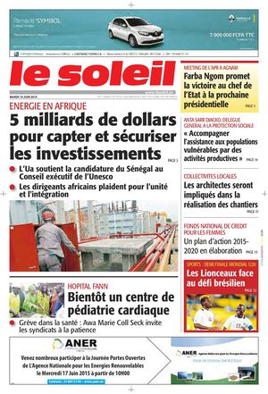 Edition Du 16 Juin 2015