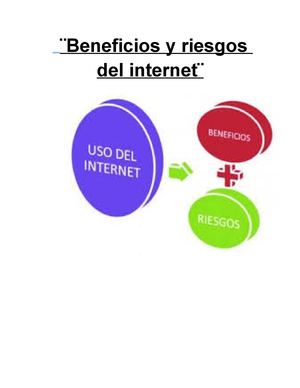 Beneficios Y Riesgos Del Internet