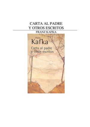 Carta Al Padre, De Franz Kafka