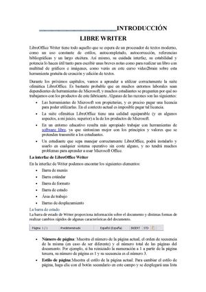 Introducción Libre Writer