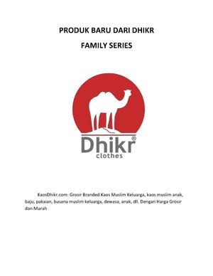 Kaos Muslim Dhikr Family Series