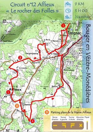 Circuit Le Rocher Des Folles Affieux Fiche Rando