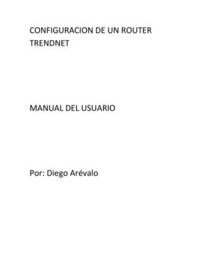Configuracion De Un Router Trendnet