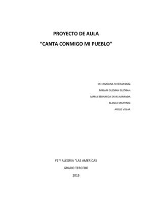 Proyecto De Aula Canta Con Migo