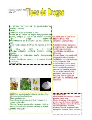Tipos De Drogas