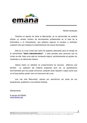 Manual De Saint Administrativo