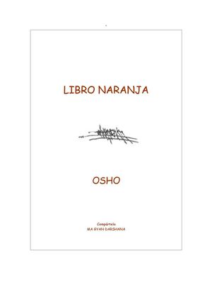 Deepak Chopra Libro Naranja