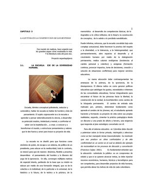 La Lectura En La Construccion De Los Sentidos