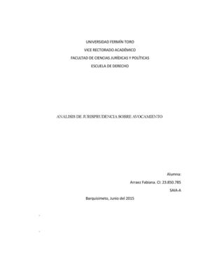 Jurisprudencia De Avocamiento