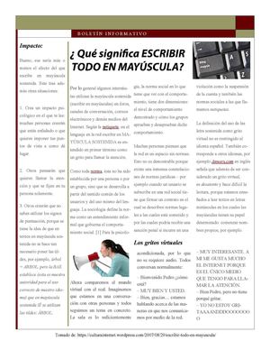 Escribir en Mayúscula