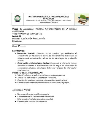 Oraciones Compuestas