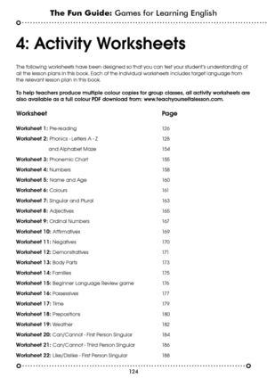 Worksheets Preschool