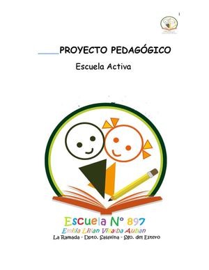 PROYECTO PEDAGOGICO Escuela Alternativa  ÍNdice