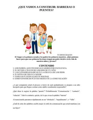 El Hogar Es La Primera Escuela Y Los Padres Los Rimeros Maestros