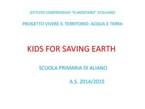 KIDS FOR SAVING EARTH