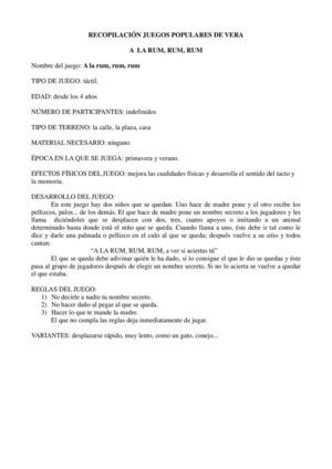 Juegos Populares De Vera 1