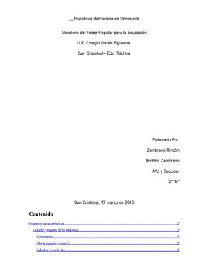 República Bolivariana De Venezuela