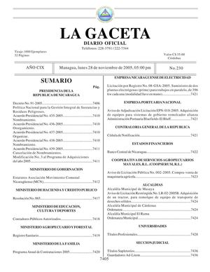 Gaceta 230