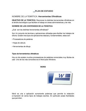 Plan De Estudio