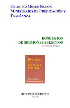 Bosquejos De Sermones Selectos