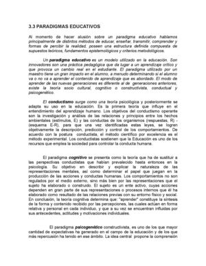 Paradigmas en el Aula