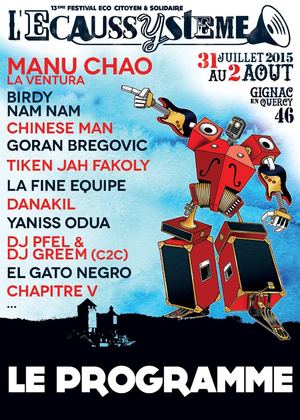 FESTIVAL ECAUSSYSTEME - PROGRAMME 2015