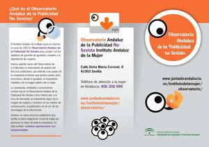 Observatorio Andaluz de la Publicidad No Sexista 	.