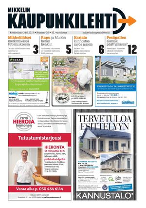Mikkelin Kaupunkilehti 26/2015
