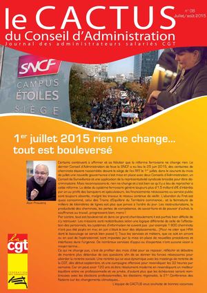 Le CACTUS du Conseil d'Administration n°8 - juillet/août2015