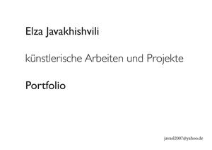 Elza Javakhishvili Portfolio