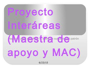 Proyecto Interáreas