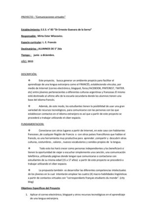 Proyecto Comun Virtual Ees 33