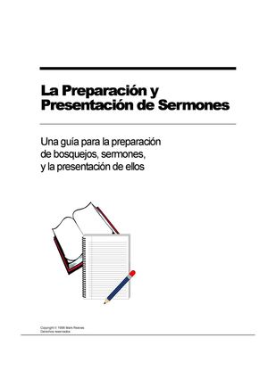Preparacion Y Presentacion De Sermones