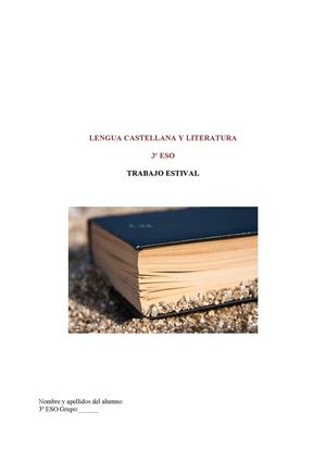 Trabajo estival de Lengua Castellana y Literatura de 3º ESO