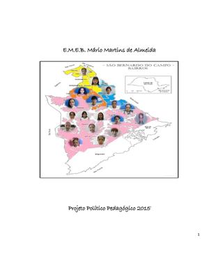 Projeto Político Pedagógico 2015