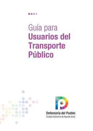 Guía para Usuarios del Transporte Público