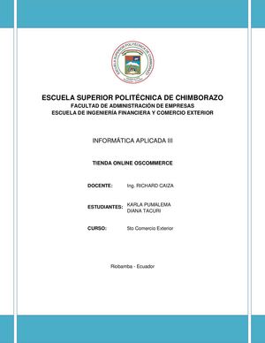 Oscommerce Documento