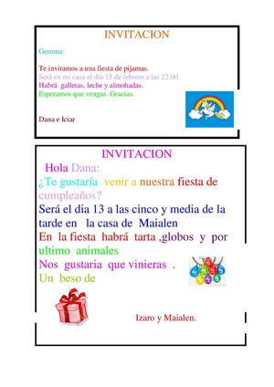 Invitaciones
