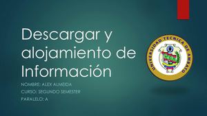 Descarga Alojamiento Alex Almeida