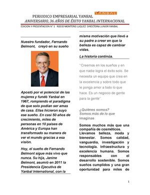 Periodico Yanbal Edicion 1