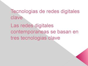 Tecnologias De Redes Digitales