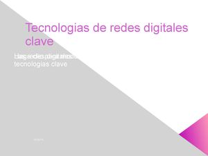 Tecnologias De Redes Digitales 1